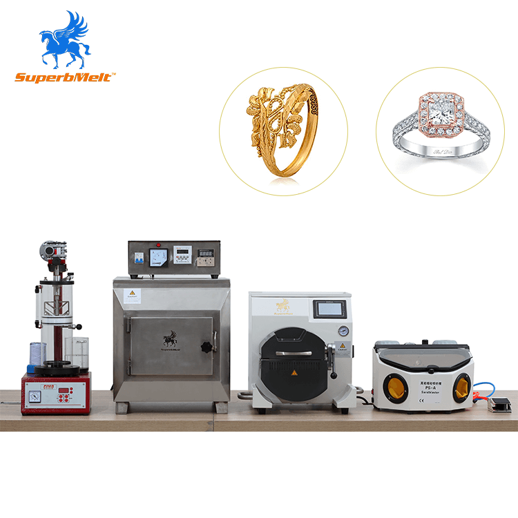 SuperbMelt Jewellery Making DIY Casting Kit Gold Platinum Silver Vacuum Jewelry Casting Machine