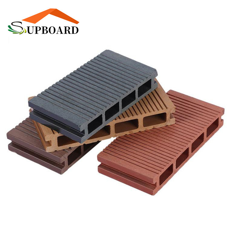 Round Hollow Co-Extrusion Wpc Interlocking Pavers Veneer Laminated Decking Tiles Prices