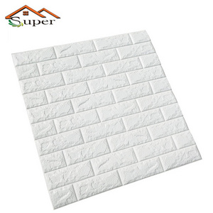 PE Foam 3D Brick wall Panel Stickers