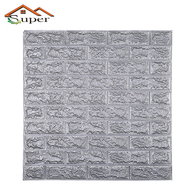 PE Foam 3D Brick wall Panel Stickers