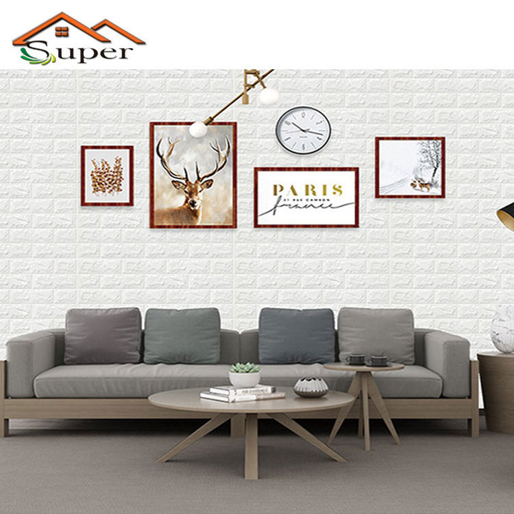 PE Foam 3D Brick wall Panel Stickers