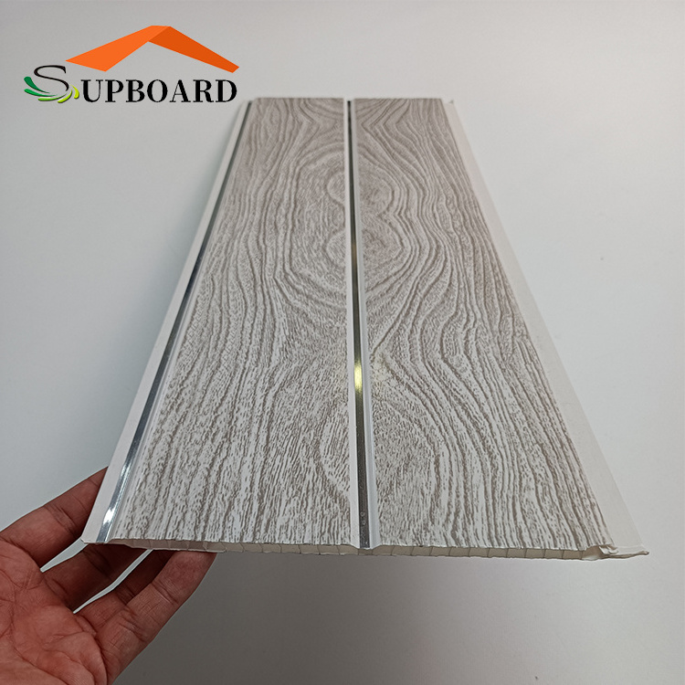 Waterproof Interlocking Decorative Suspended False Tiles Roof Stretch Plastic PVC Strip Ceiling Panel