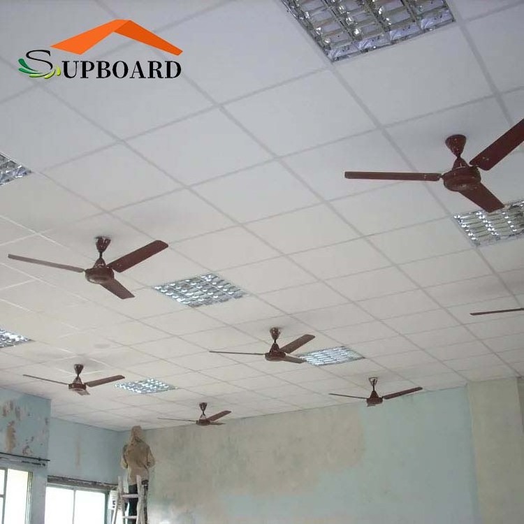 Mineral Fiber Acoustic Ceiling Tiles Drop Ceiling For Gym