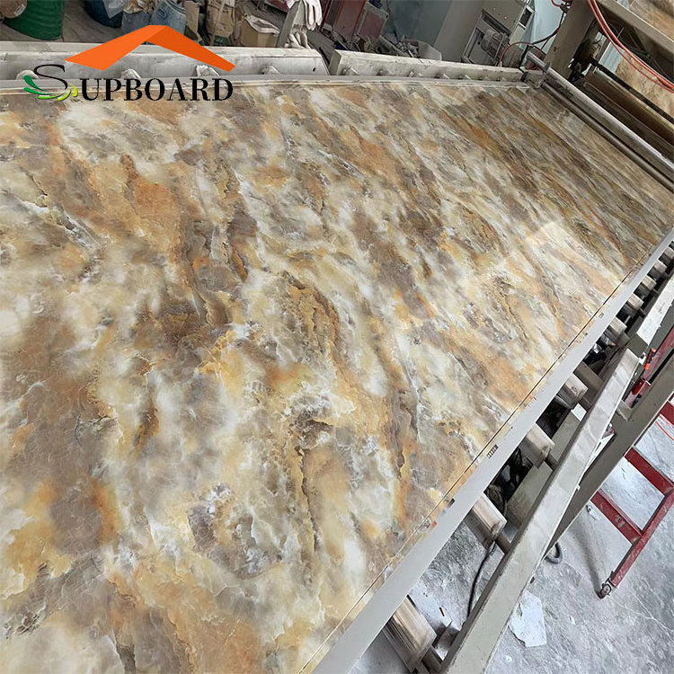 LC Payment 3D Wall Panel PVC Faux Marble Plastic Sheet For TV Backdrop Decoration