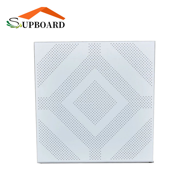 High Quality Decorative Aluminum Suspended Ceiling Tiles 600x600mm Perforated Lay in Manufacturers