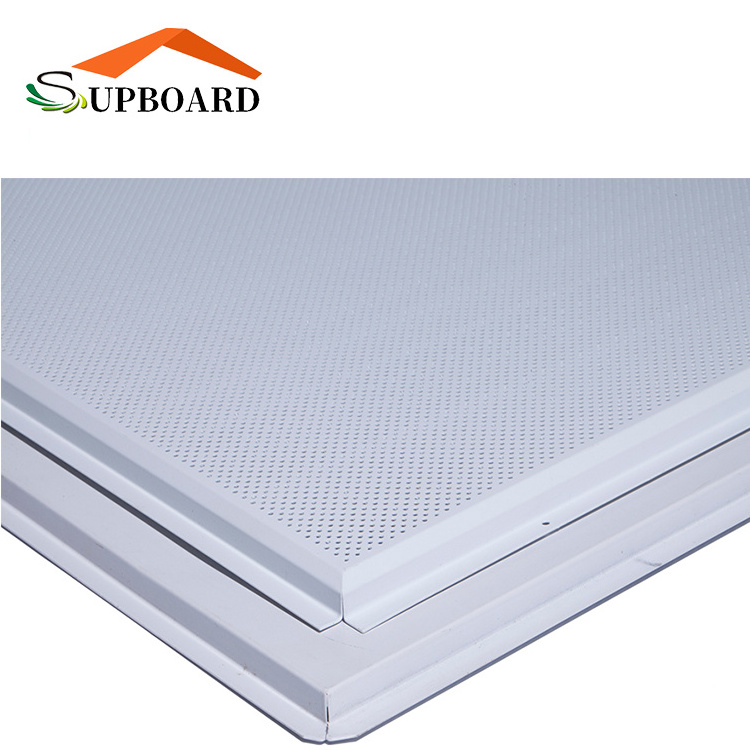 High Quality Decorative Aluminum Suspended Ceiling Tiles 600x600mm Perforated Lay in Manufacturers