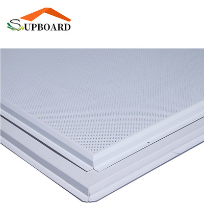 High Quality Decorative Aluminum Suspended Ceiling Tiles 600x600mm Perforated Lay in Manufacturers