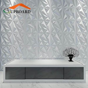 3D PVC Wall Art Panel Embossed Wall Board