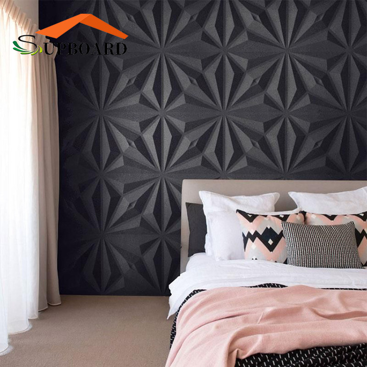 3D PVC Wall Art Panel Embossed Wall Board