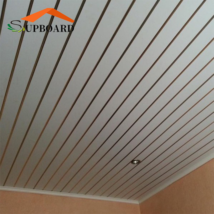 Wooden Board Pattern Wholesale Interior Laminated Printing PVC Ceiling Panel