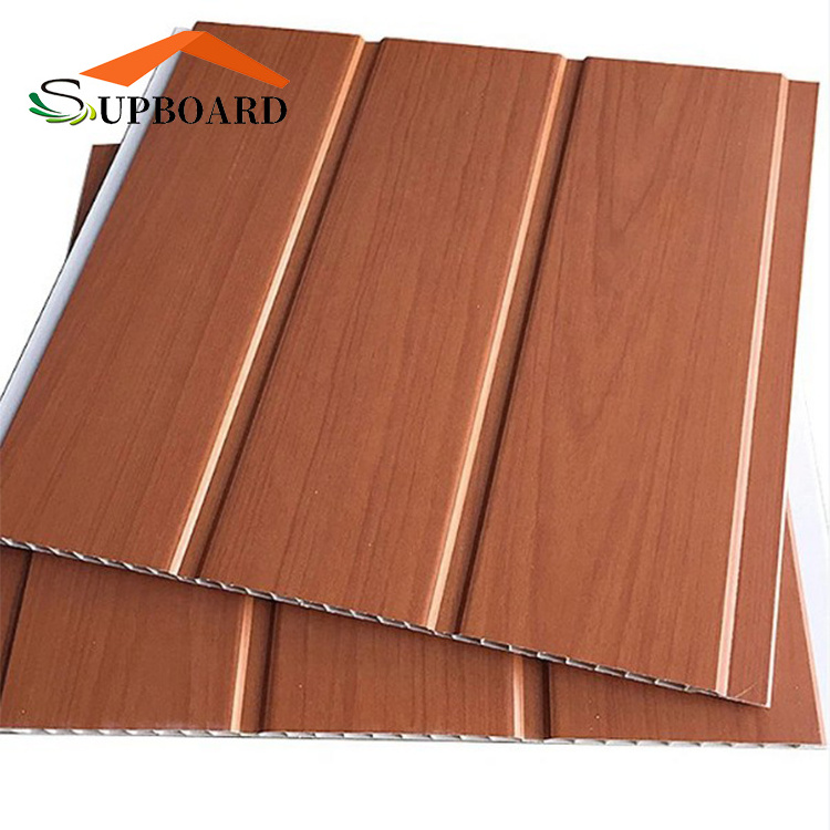 Wooden Board Pattern Wholesale Interior Laminated Printing PVC Ceiling Panel