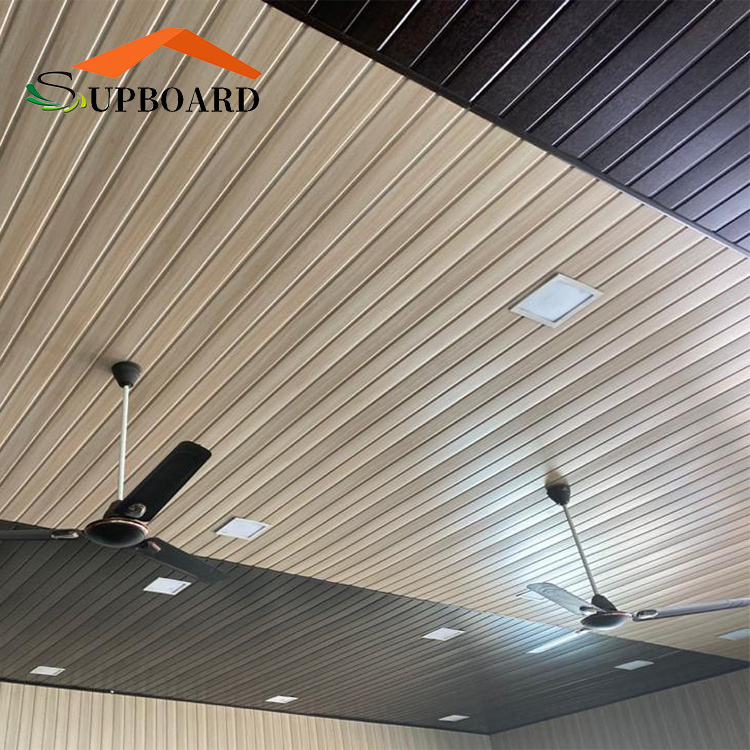 Wooden Board Pattern Wholesale Interior Laminated Printing PVC Ceiling Panel