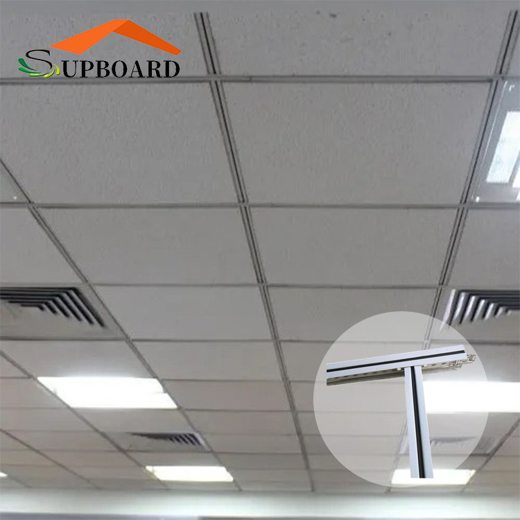 LC Payment Waterproof Galvanized Metal Ceiling T-Grids Suspension Rail Systems