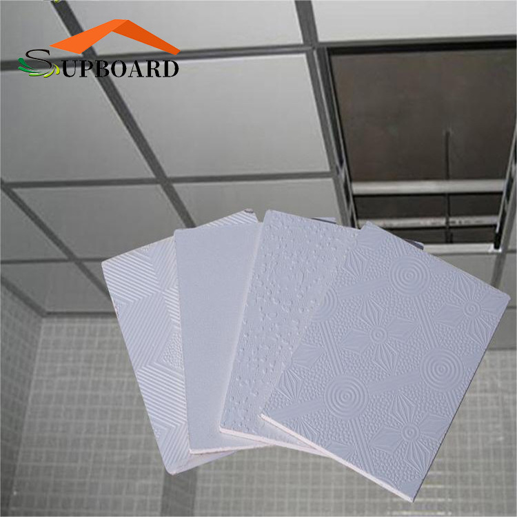 PVC Laminated Gypsum Ceiling White Color