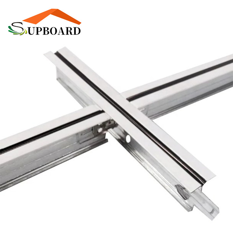 LC Payment Waterproof Galvanized Metal Ceiling T-Grids Suspension Rail Systems