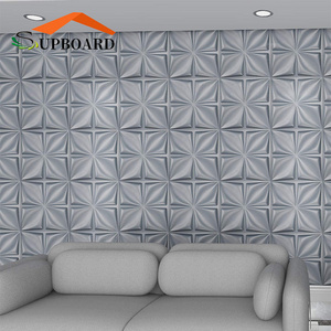 Waterproof  Ceiling Decoration Wallpaper 3D Flower Wall Artificial Panels PVC