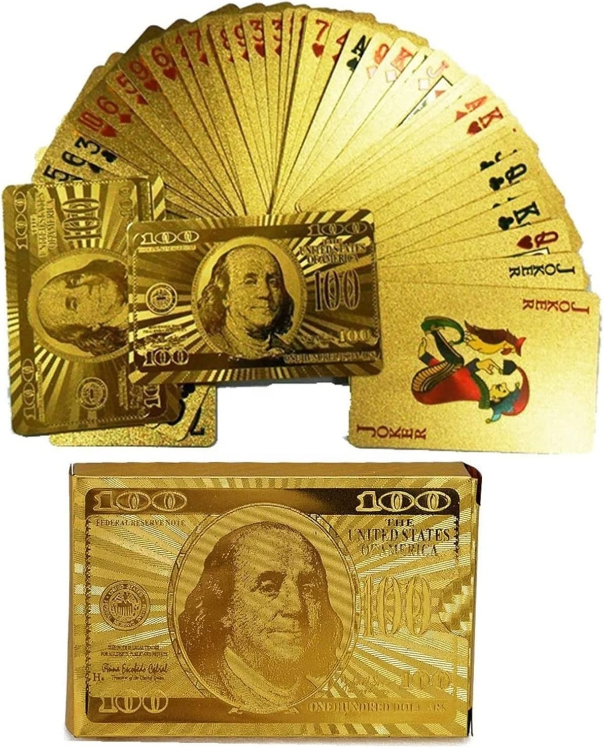 Custom board games home games color paper art printed gold playing cards