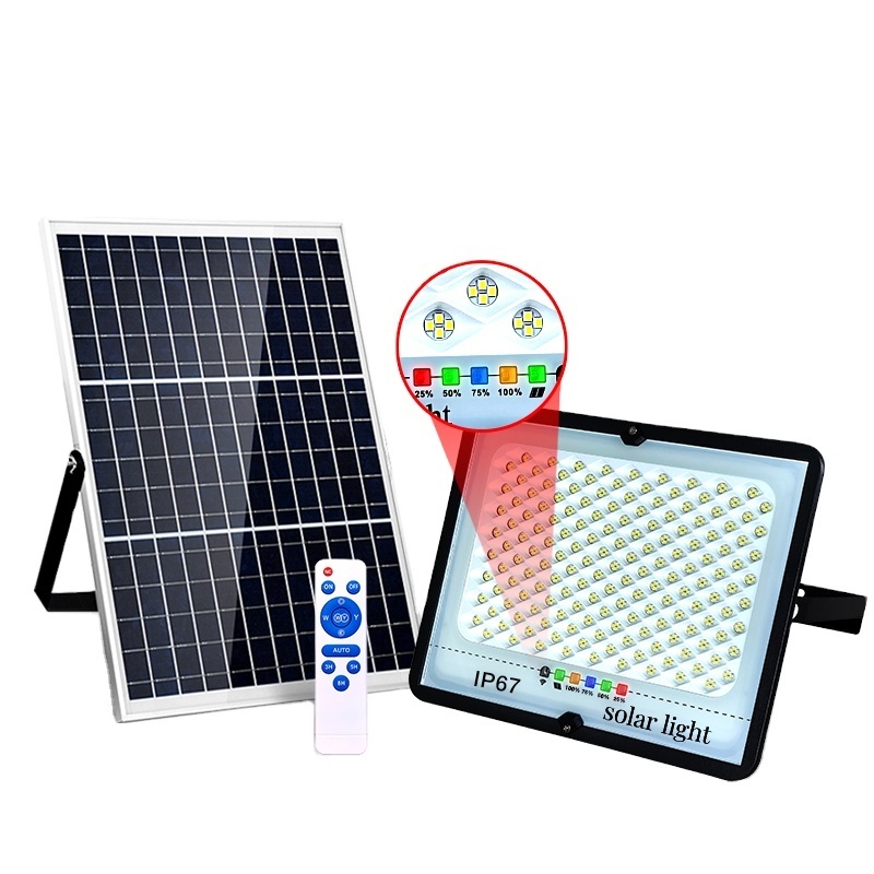 High Quality Remote Control Led Lighting Sport Portable Lights Outdoor Solar Led Flood Light