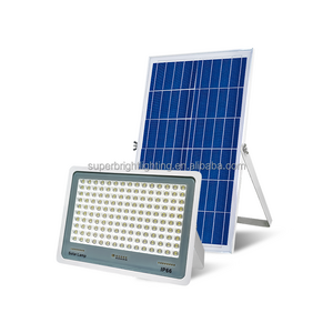 300W remote control rechargeable outdoor IP67 solar led flood light