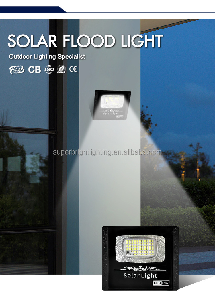 IP67 50w 100w 150w 200w 300w 400w security led outdoor waterproof solar flood lights