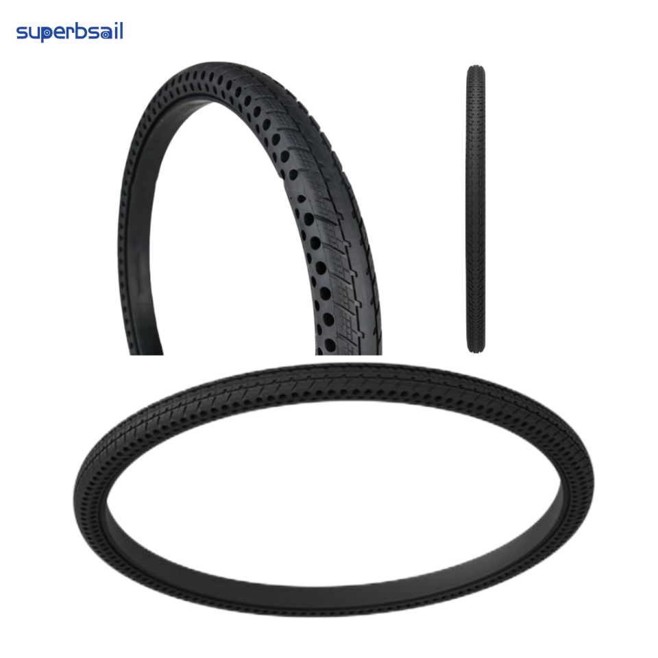 Superbsail Neumaticos Sin Aire Para Bicicleta 26x1.5 Accessories For Ebike Fat Tire 26 Inch Solid Airless Tire Bicycle