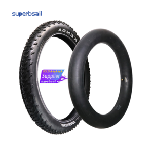 Superbsail EU Warehouse Fat Bike Tyre 20x4 KENDA K1188 Electric Bicycle Cycle Tires With Inner Tube 20*4.0 20 Inch MTB Bike Tire