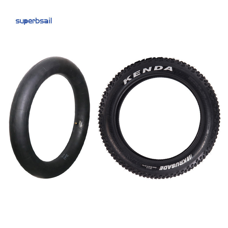 Superbsail EU Warehouse Fat Bike Tyre 20x4 KENDA K1188 Electric Bicycle Cycle Tires With Inner Tube 20*4.0 20 Inch MTB Bike Tire