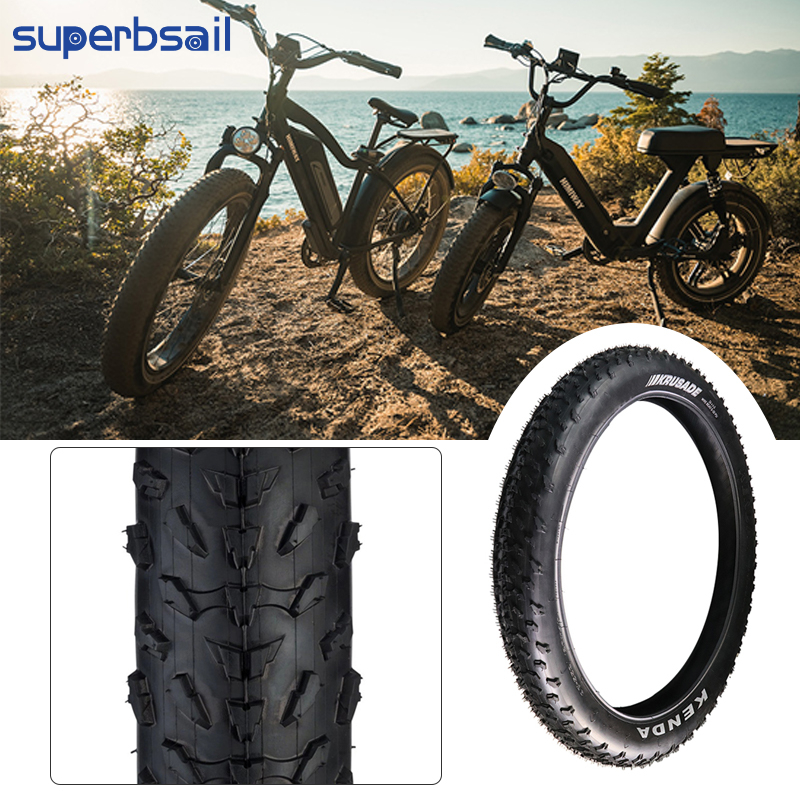 Superbsail EU Warehouse Fat Bike Tyre 20x4 KENDA K1188 Electric Bicycle Cycle Tires With Inner Tube 20*4.0 20 Inch MTB Bike Tire