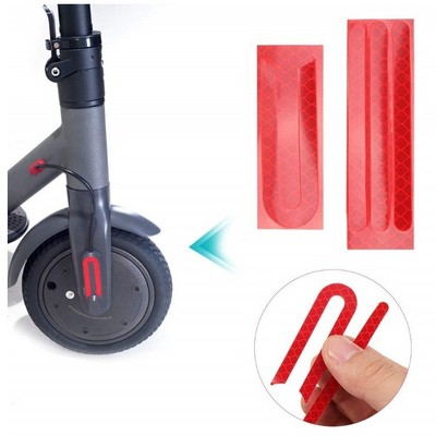 Superbsail Red Front Rear Wheel Tyre Cover Protective Shell Reflective Sticker For M365 Electric Scooter Part Reflective Sticker