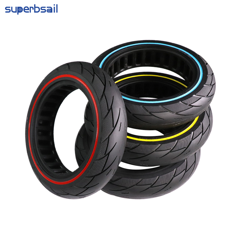 Superbsail 10x2.125 Solid Tyre Honeycomb Rubber Explosion-Proof Anti-Skid Solid Tire For Electric Scooter Tyre Parts