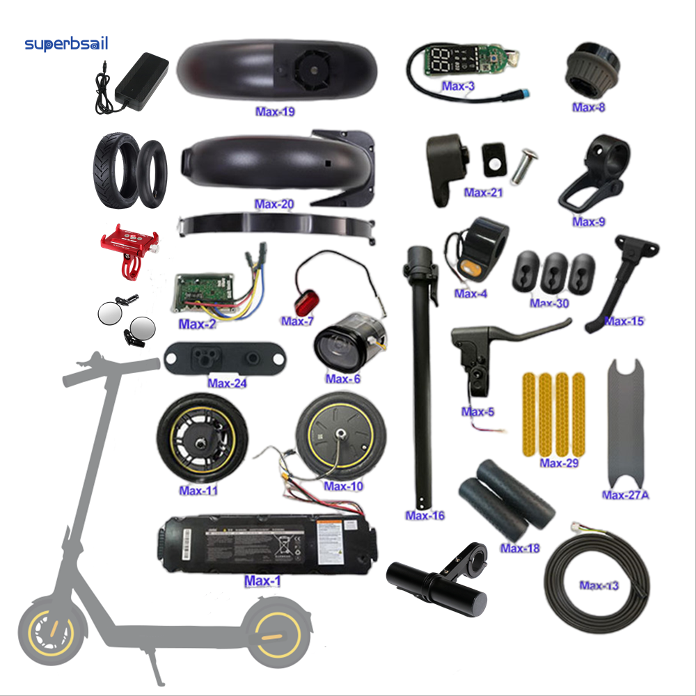 Superbsail Ninebot Various Repair Spare Part Accessories Tool Electric Scooter Accessories For Max G30 Scooter Parts