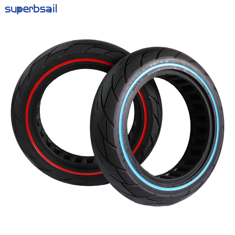 Superbsail New 10*2.125 color solid tire For Ninebot F30 Electric Scooter Solid Tyre Durable 10 inch Non-Slip Tires Accessories