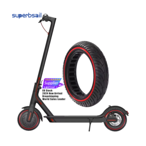 Superbsail EU Stock Original Durable Tire For Xiaomi M365 MI Scooter Tyre Solid Hole Tires Shock Absorber Escooter Rubber Wheel