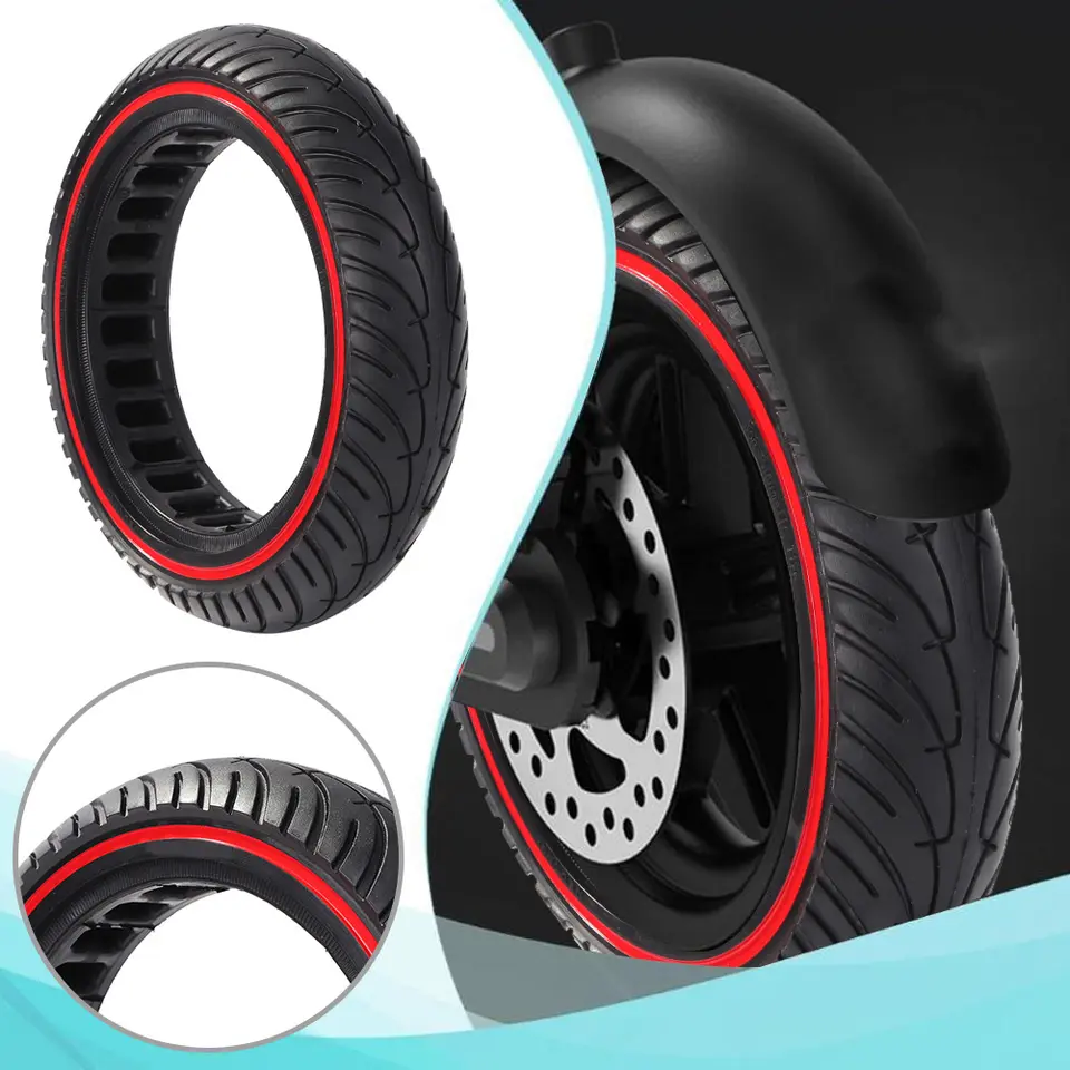 Superbsail EU Stock Original Durable Tire For Xiaomi M365 MI Scooter Tyre Solid Hole Tires Shock Absorber Escooter Rubber Wheel