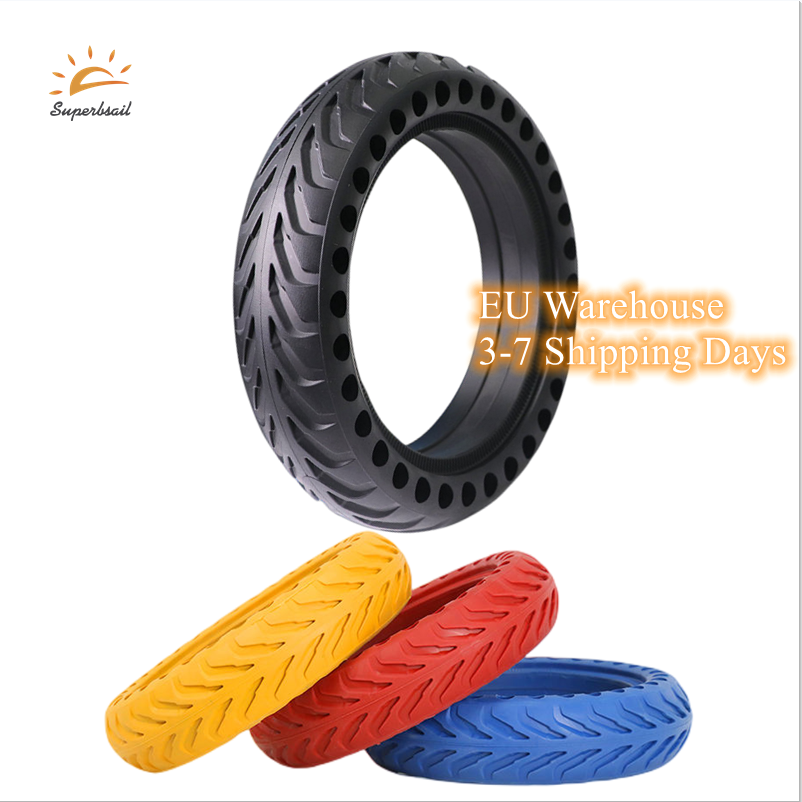 Superbsail EURO Stock Original E-scooter Rubber Solid Tires For Xiaomi M365 Electric Scooter 8.5 Inch Tire Tubeless Solid Tyre