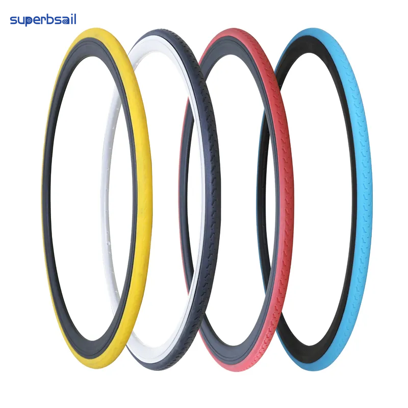 Superbsail Professional 700X23C Bike Tires Color Road Cycle Parts 700C Road City Bikes Tyres For MTB Nylon Bicycle Tire