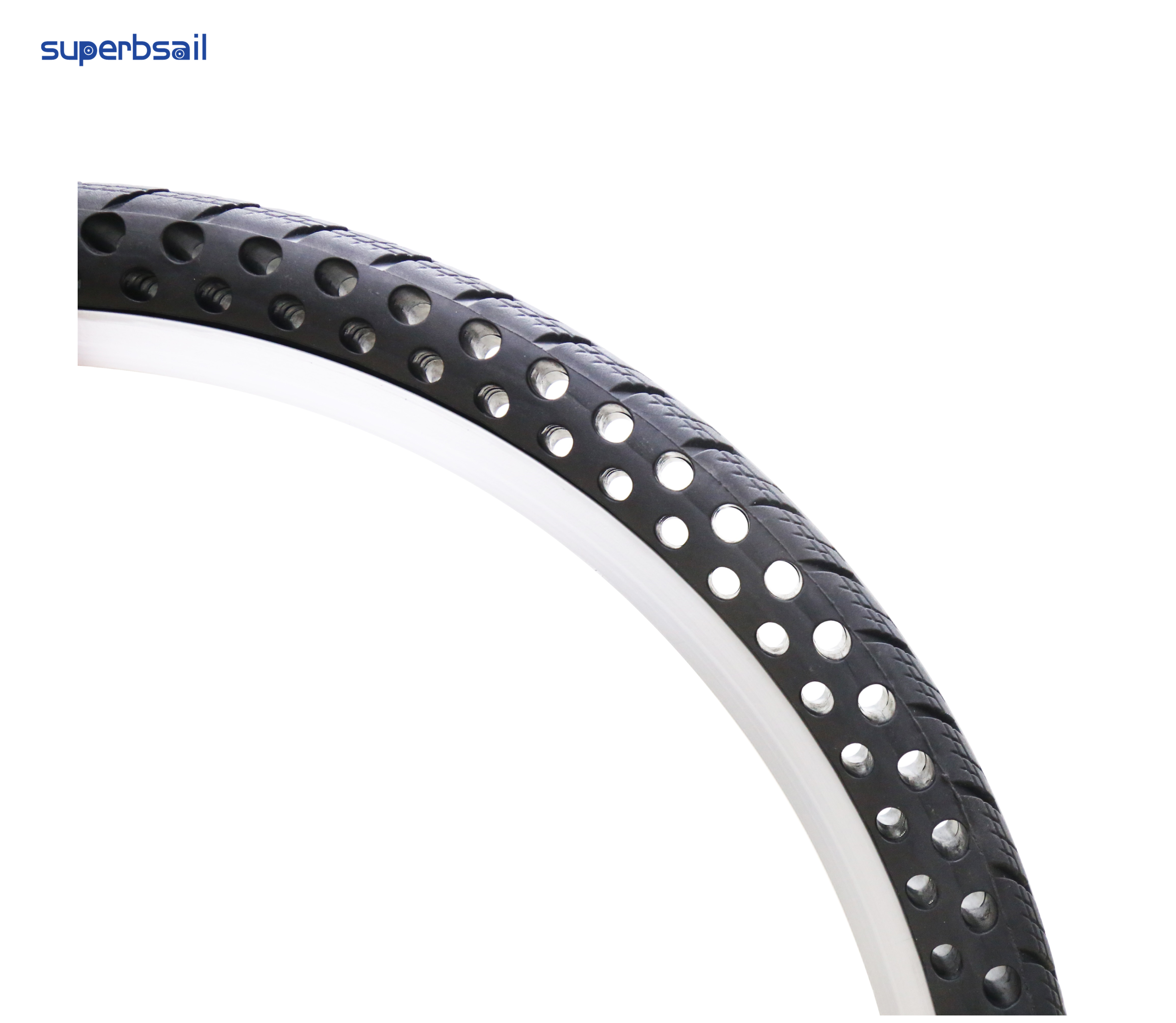 Superbsail Dropshipping 26x1-3/8 Bicycle Airless Tires Parts For Ebike 26 Inch Fat Tire Retro Solid Fat Tire Bicycle 26 Inch