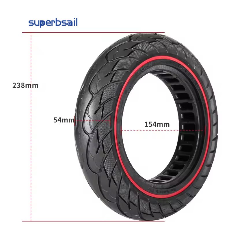 Superbsail E-scooter 10 Honeycomb Solid Tyre 10*2.5 Inch Thickened Vacuum Tire For Electric Scooter Accessories