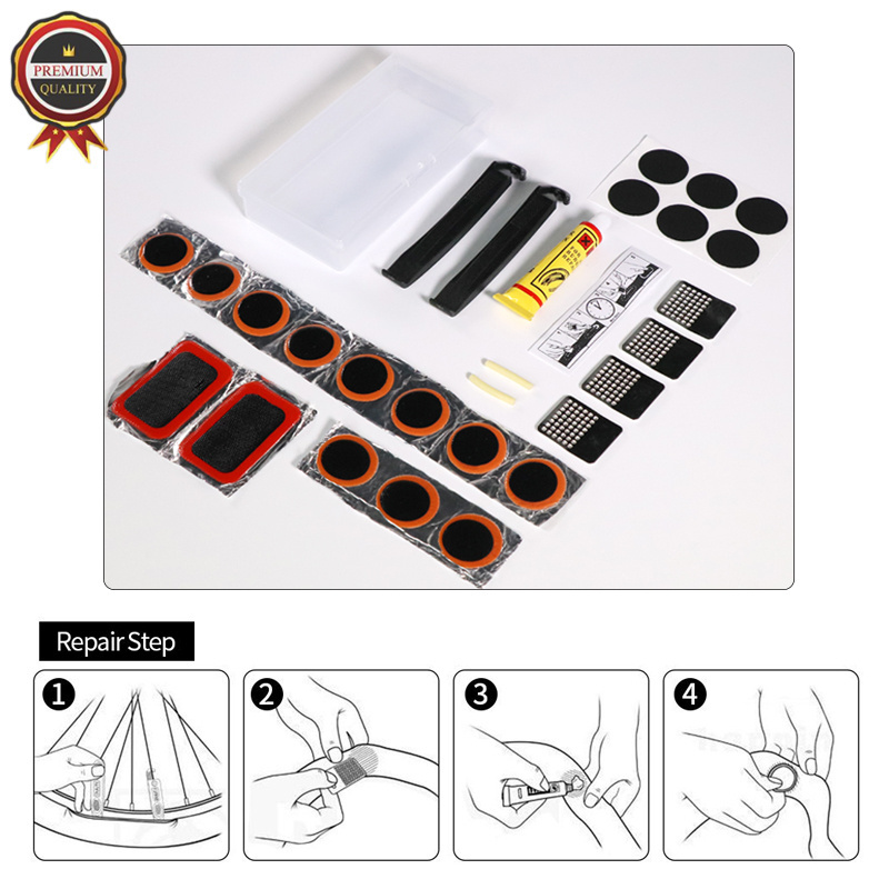 Tyre Filler Glue Rubber Free Cold Patch Sealant Bike Bicycle Flat Tire Repair Kit MTB Inner Tire No-glue Adhesive Portable Fetal