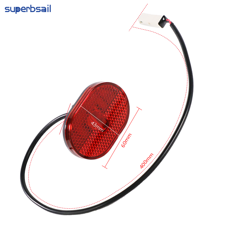 Superbsail Electric Scooter Rear Tail Light Scooter Warning Tail Light for Xiaomi Mi4 Pro E-Scooter Rear Warning LED Tail