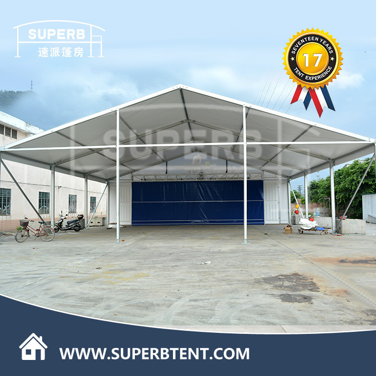 Gable aircraft hangar tent for helicopter storage