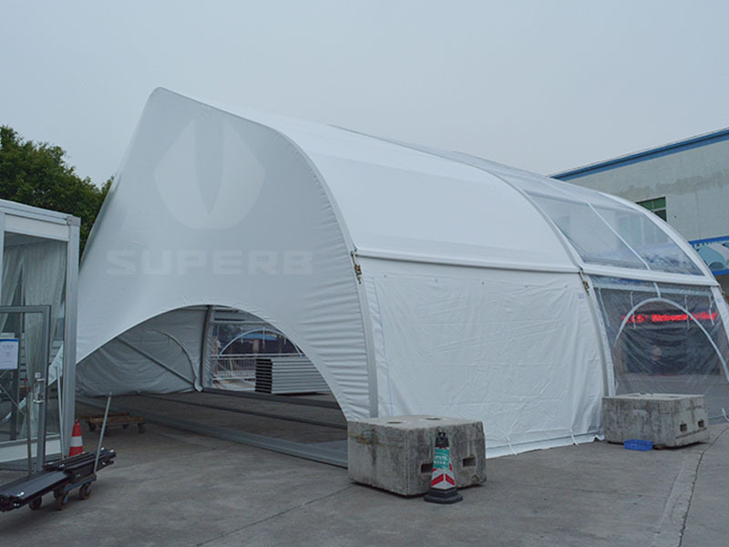 outdoor wedding party tent marquee canopy with lining decoration glass wall for sale