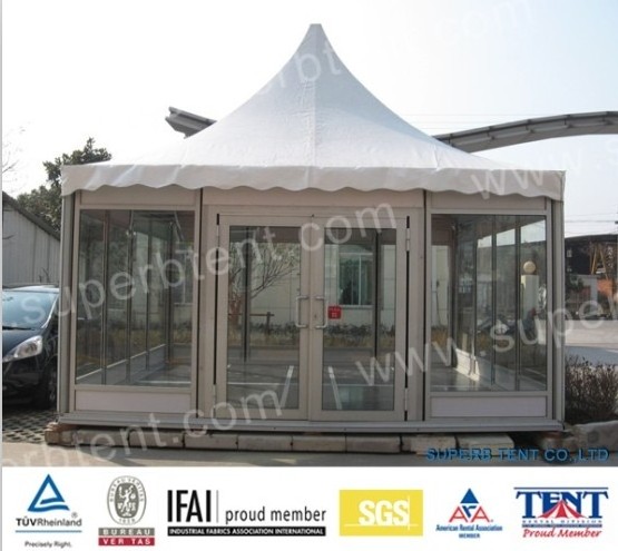 Customize trade show tents pagoda tent  high peak 3x3m octagonal tent for Patio