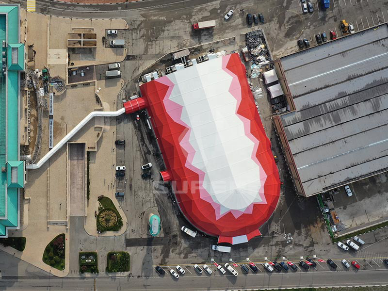 46x78m Extra Large Custom Made Combination Tent, polygon tent,Igloo Structure Tent