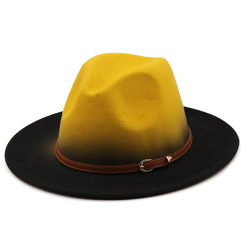 X1650  Wool Fedora Hat  Australian Wool Felt Panama Cap Unisex Fedora Hats Woman Formal Kentucky Hats