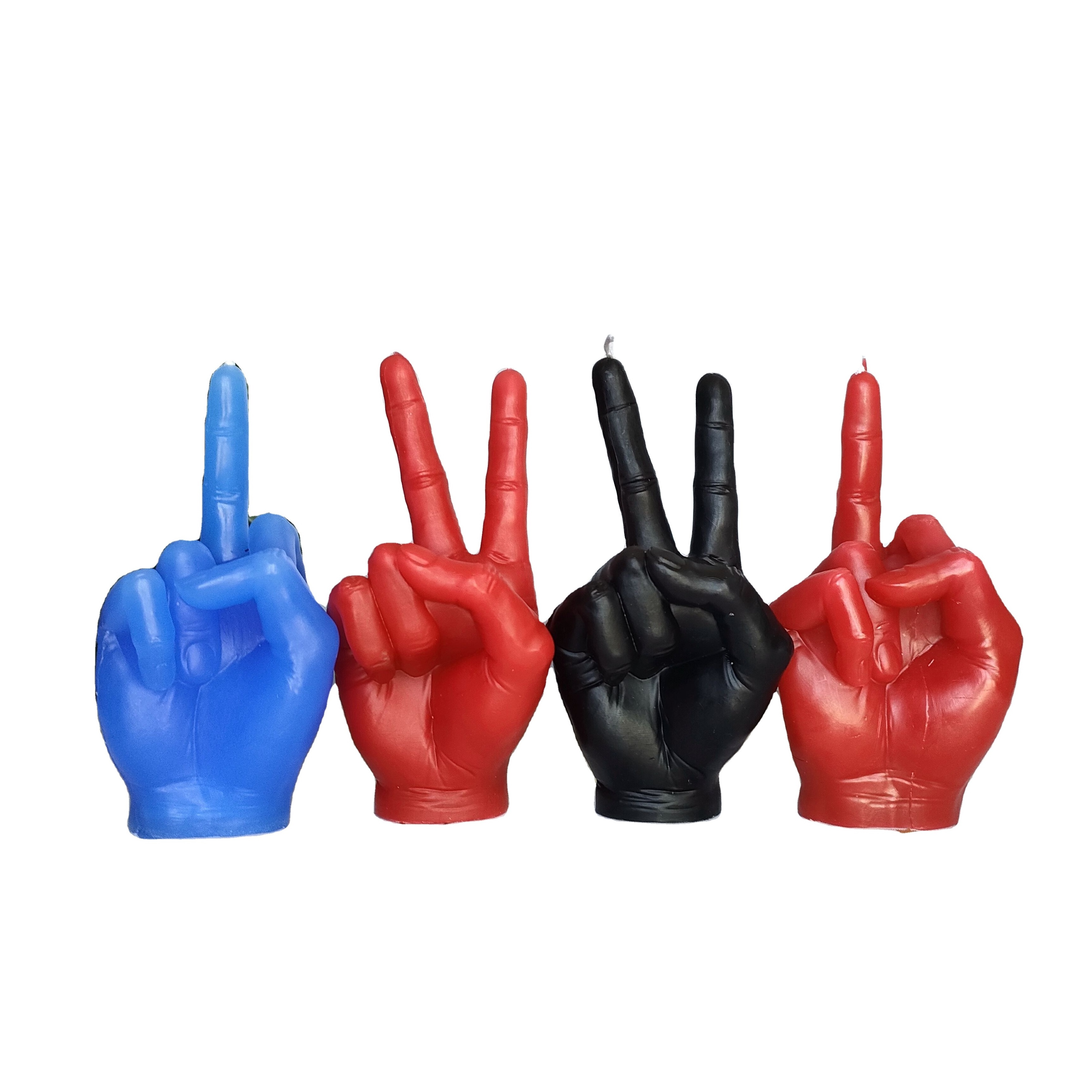 Custom Creative Modern Handmade Candle Hand 'Victory'  Hand Gesture Candle for Home Decor