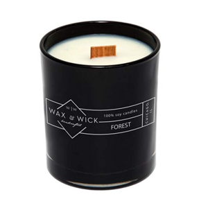 2019 hot sale natural soy wax coconut wax scented glass jar candles with wood wick metal lid