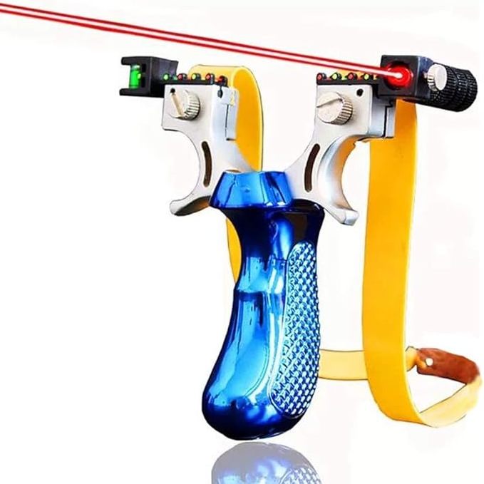 2024 new rubber laser professional powerful outdoor bird bow strongest telescopic toy hunting slingshot