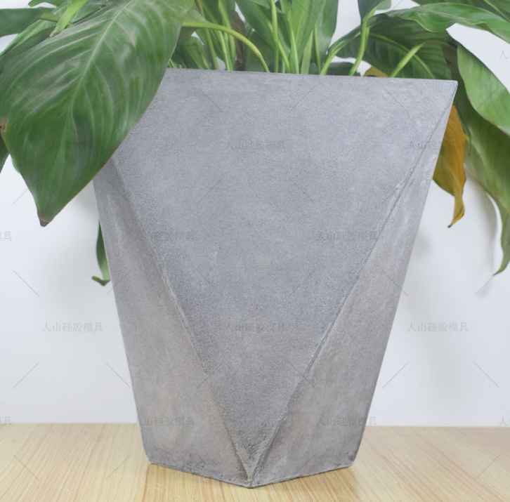 geometric european large concrete planter mold for garden decoration Diy