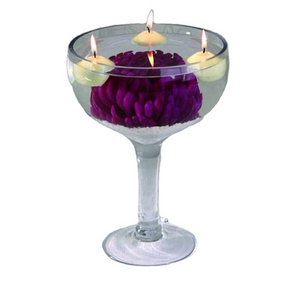 2024 wholesale flooded candle waterproof floating candle in water flower holder for wedding centerpiece